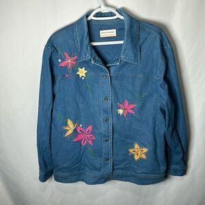 Vintage Alfred Dunner jacket with flower embroidery